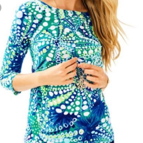 Lilly Pulitzer Tops - NWT Lilly Pulitzer Waverly Top Agate Green Roe L